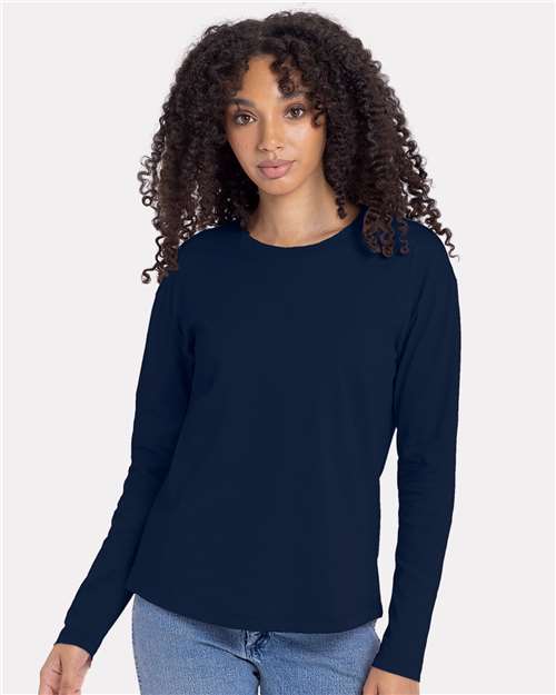 3911 Women's Cotton Relaxed Long Sleeve T-Shirt
