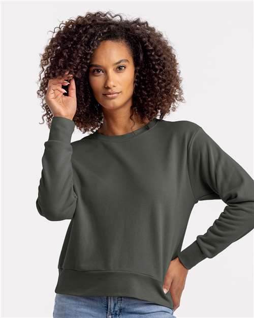 9084 Women's Laguna Sueded Crewneck Sweatshirt