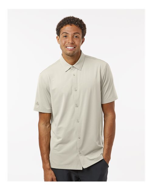 A595 Men's Button Down Short Sleeve Shirt