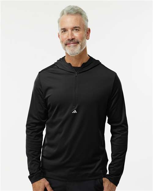 A596 Men's Lightweight Performance Quarter-Zip Hooded Pullover