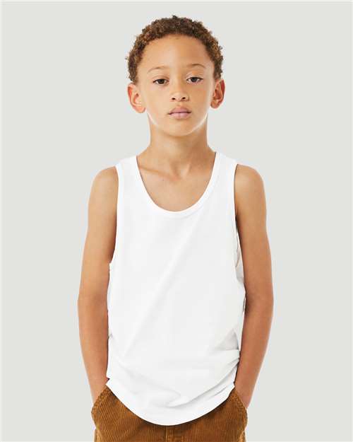 3480YCVC Youth Heather CVC Tank