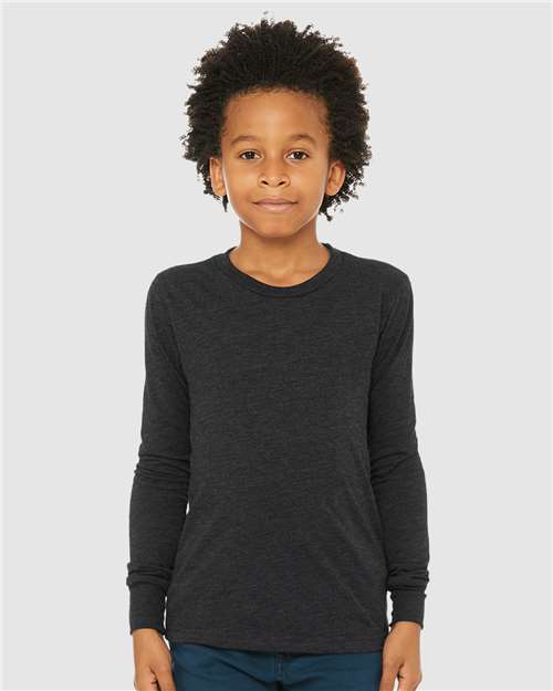 3513Y Youth Triblend Long Sleeve Tee