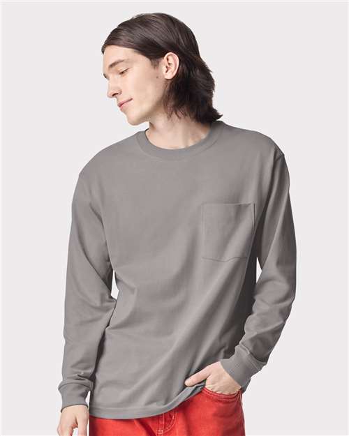 9410 Super Heavyweight Long Sleeve Pocket Tee