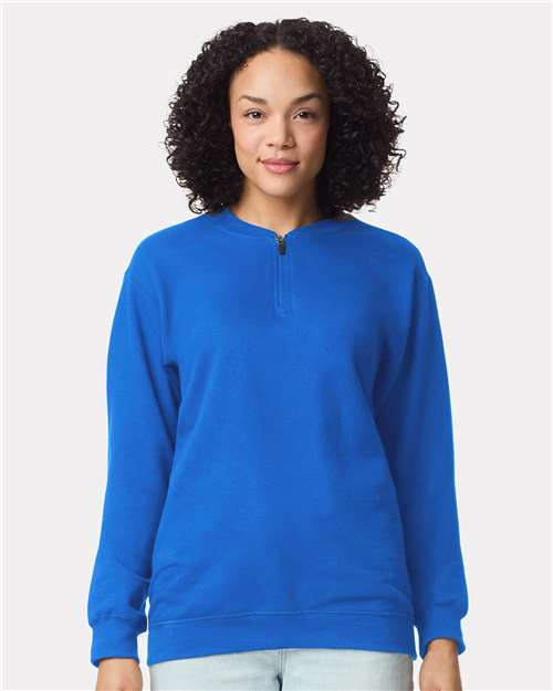 SF008 Unisex Softstyle® Midweight 1/4 Zip Sweatshirt