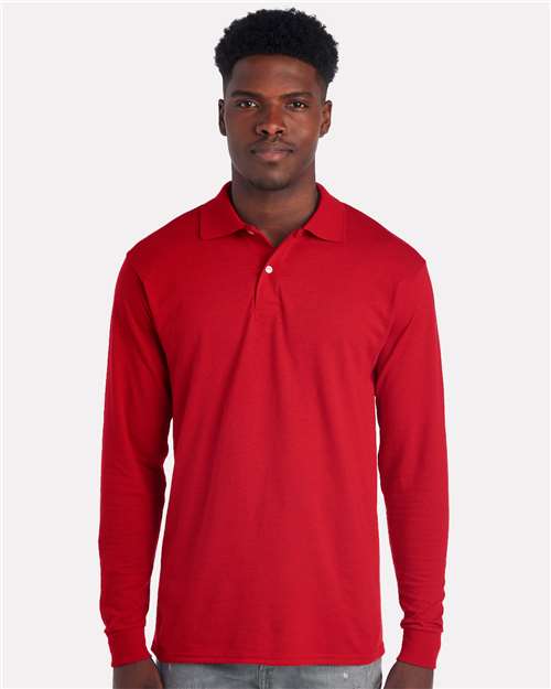 437LR Men's Dri-Power® Long Sleeve Polo