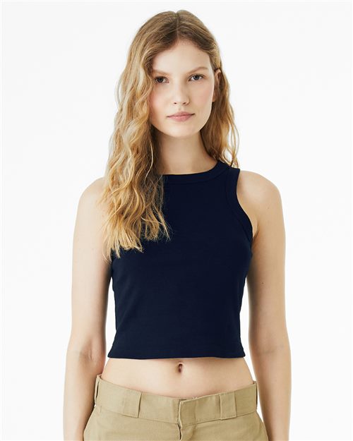 1019 Women's Micro Rib Racer Tank
