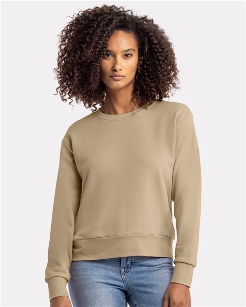 9084 Women's Laguna Sueded Crewneck Sweatshirt