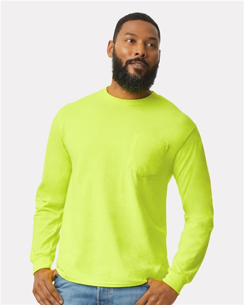 2410 Men's Ultra Cotton® Long Sleeve Pocket T-Shirt