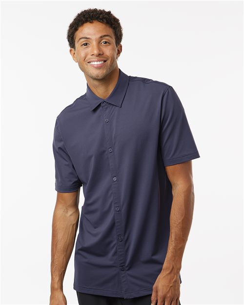 A595 Men's Button Down Short Sleeve Shirt