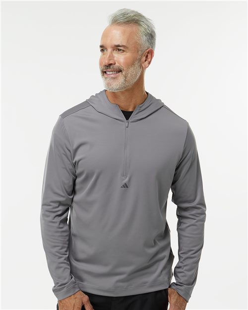 A596 Men's Lightweight Performance Quarter-Zip Hooded Pullover
