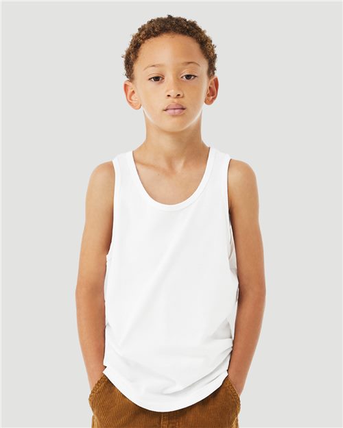 3480YCVC Youth Heather CVC Tank