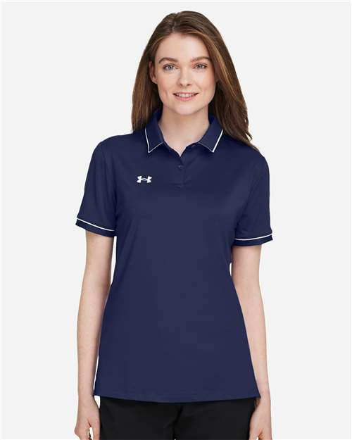 1376905 Women's Tipped Teams Performance Polo
