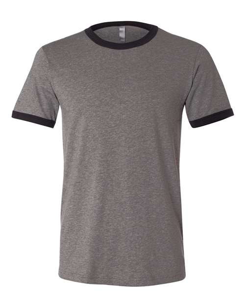 3055 Men's Jersey Heather Ringer Tee