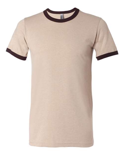 3055 Men's Jersey Heather Ringer Tee