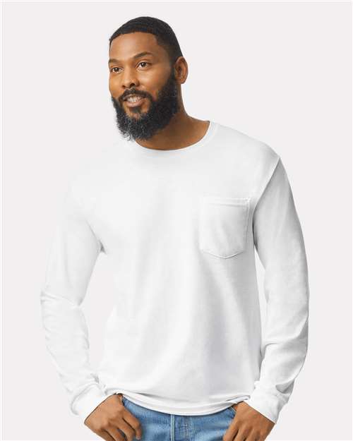2410 Men's Ultra Cotton® Long Sleeve Pocket T-Shirt