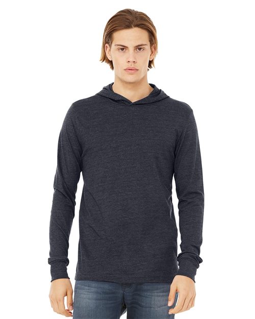 3512 Unisex Jersey Hooded Long Sleeve Tee