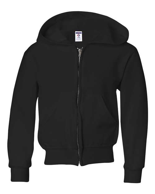 993BR Youth NuBlend® Full-Zip Hooded Sweatshirt