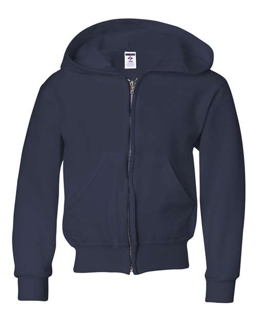 993BR Youth NuBlend® Full-Zip Hooded Sweatshirt