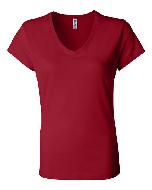 6005 Women’s Jersey V-Neck Tee
