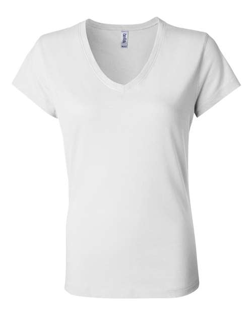 6005 Women’s Jersey V-Neck Tee