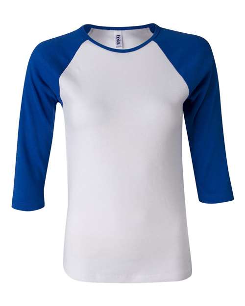 2000 Women’s 1X1 Baby Rib Raglan Three-Quarter Sleeve Tee
