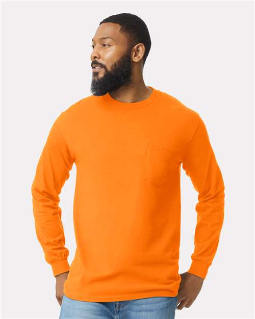 2410 Men's Ultra Cotton® Long Sleeve Pocket T-Shirt