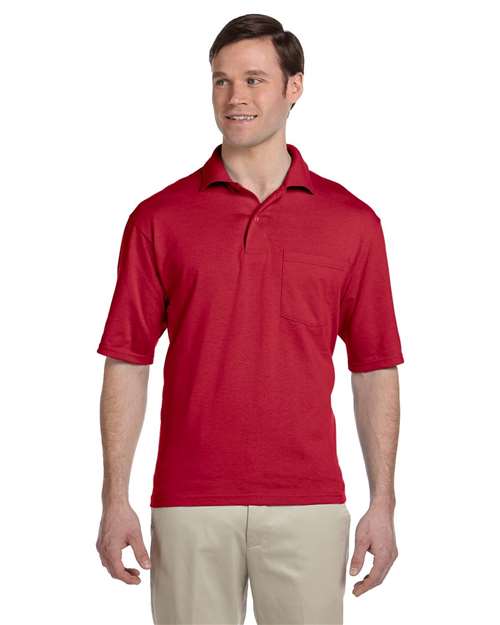 436MPR Men's SpotShield® 50/50 Polo with Pocket