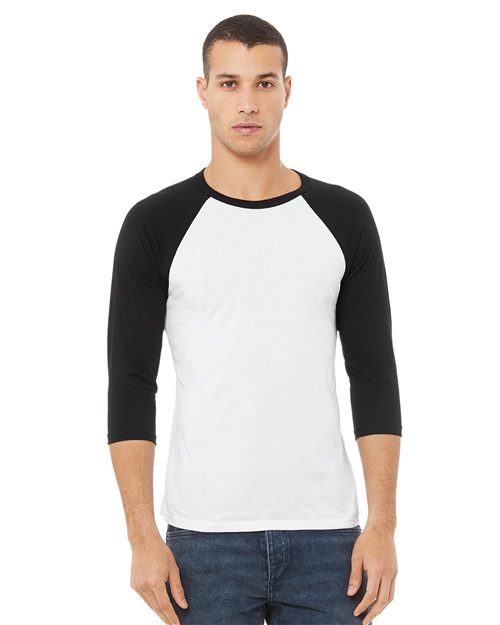 3200 Unisex Three-Quarter Sleeve Baseball Tee