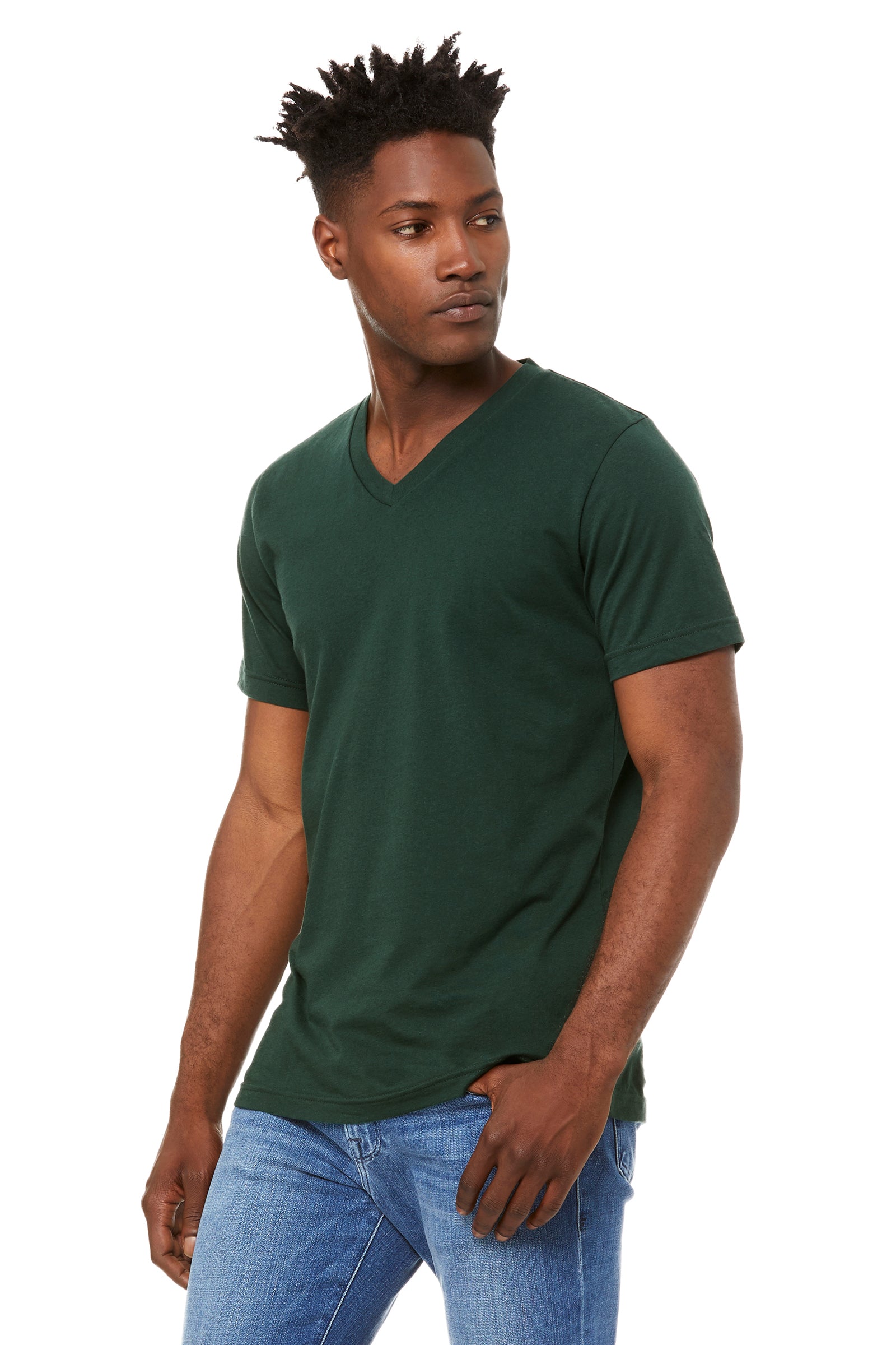3005 Unisex Jersey V-Neck Tee