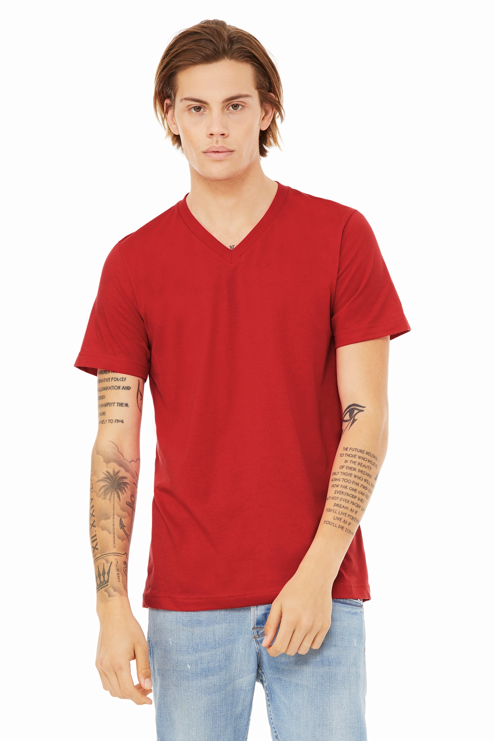 3005 Unisex Jersey V-Neck Tee