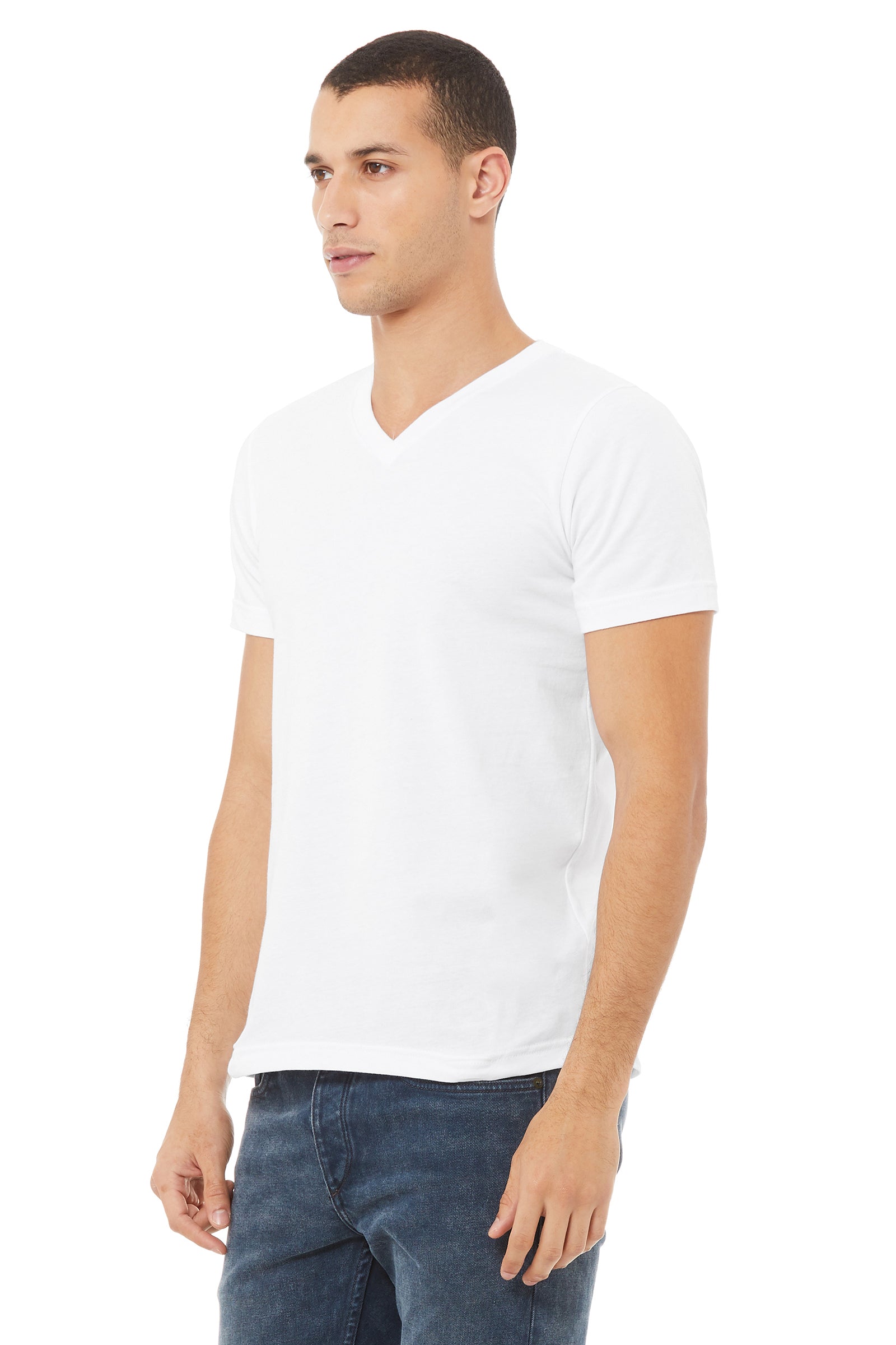 3005 Unisex Jersey V-Neck Tee