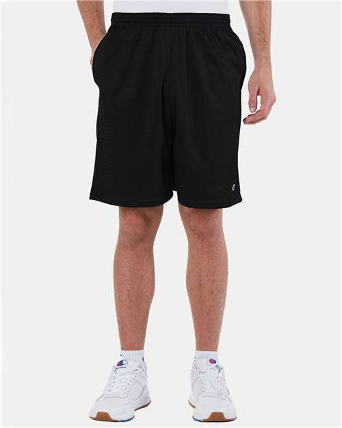 S162 Men's Polyester Mesh 9" Shorts with Pockets