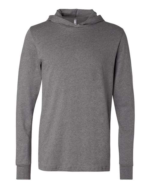 3512 Unisex Jersey Hooded Long Sleeve Tee