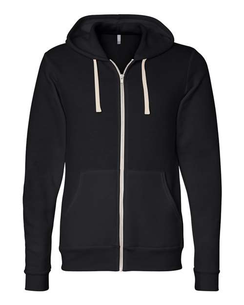 3909 Unisex Triblend Sponge Fleece Full-Zip Hoodie Sweatshirt