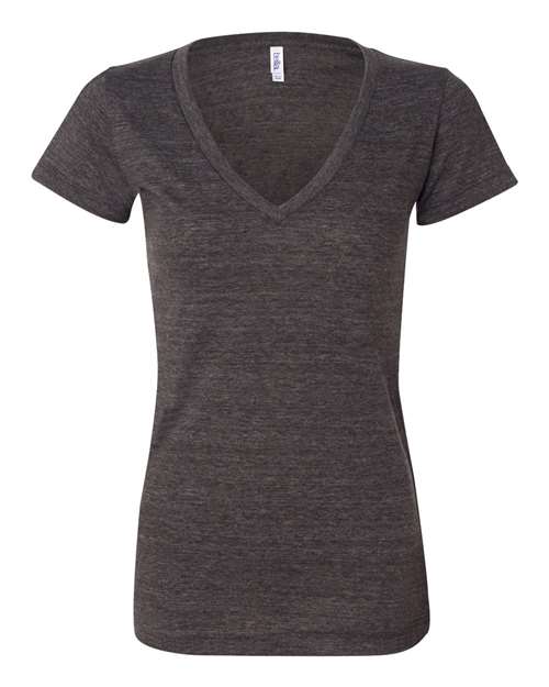 8435 Women’s Triblend Deep V-Neck Tee