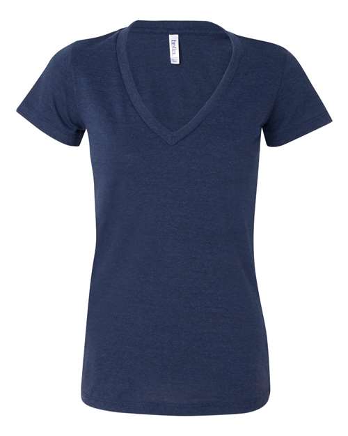 8435 Women’s Triblend Deep V-Neck Tee