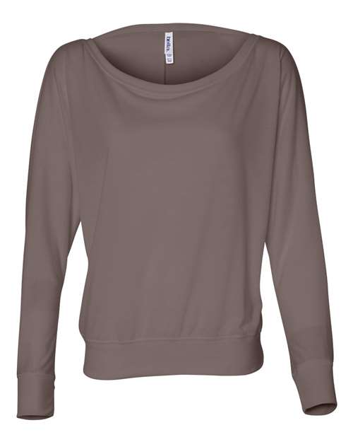 8850 Women’s Flowy Off Shoulder Long Sleeve Tee