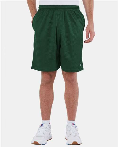 S162 Men's Polyester Mesh 9" Shorts with Pockets