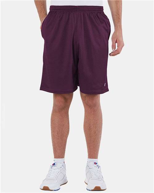 S162 Men's Polyester Mesh 9" Shorts with Pockets