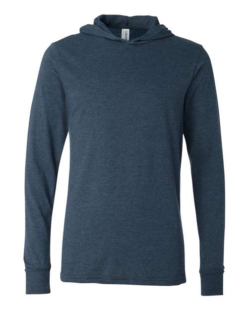 3512 Unisex Jersey Hooded Long Sleeve Tee