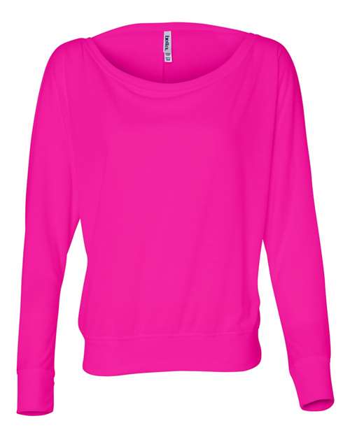 8850 Women’s Flowy Off Shoulder Long Sleeve Tee
