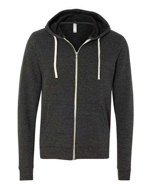3909 Unisex Triblend Sponge Fleece Full-Zip Hoodie Sweatshirt