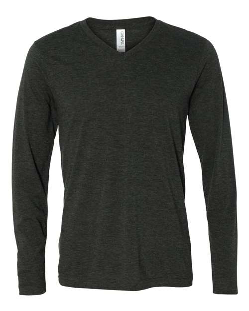 3425 Unisex Long Sleeve V-Neck Tee