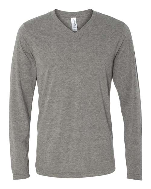 3425 Unisex Long Sleeve V-Neck Tee