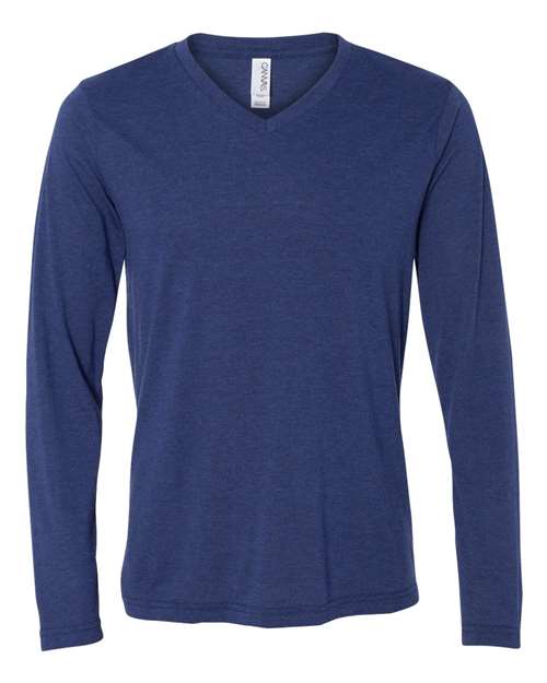 3425 Unisex Long Sleeve V-Neck Tee