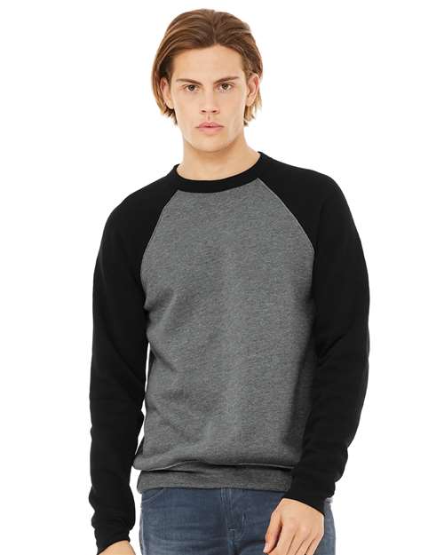 3901 Unisex Sponge Fleece Raglan Crewneck Sweatshirt