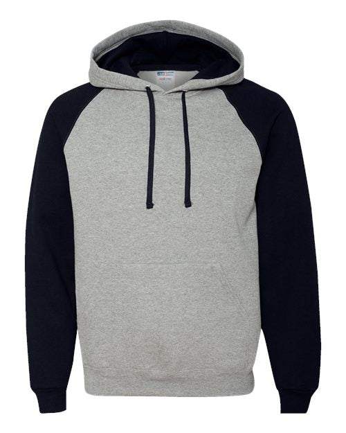 96CR Unisex Nublend® Colorblocked Raglan Hooded Sweatshirt