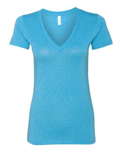 8435 Women’s Triblend Deep V-Neck Tee