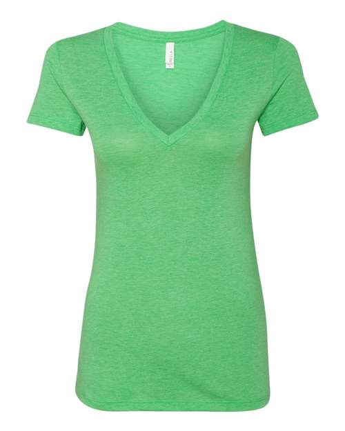 8435 Women’s Triblend Deep V-Neck Tee