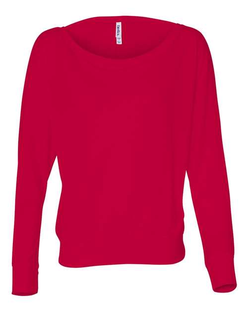 8850 Women’s Flowy Off Shoulder Long Sleeve Tee